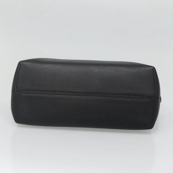 FENDI Hand Bag Leather Black Silver - Picture 9 of 14